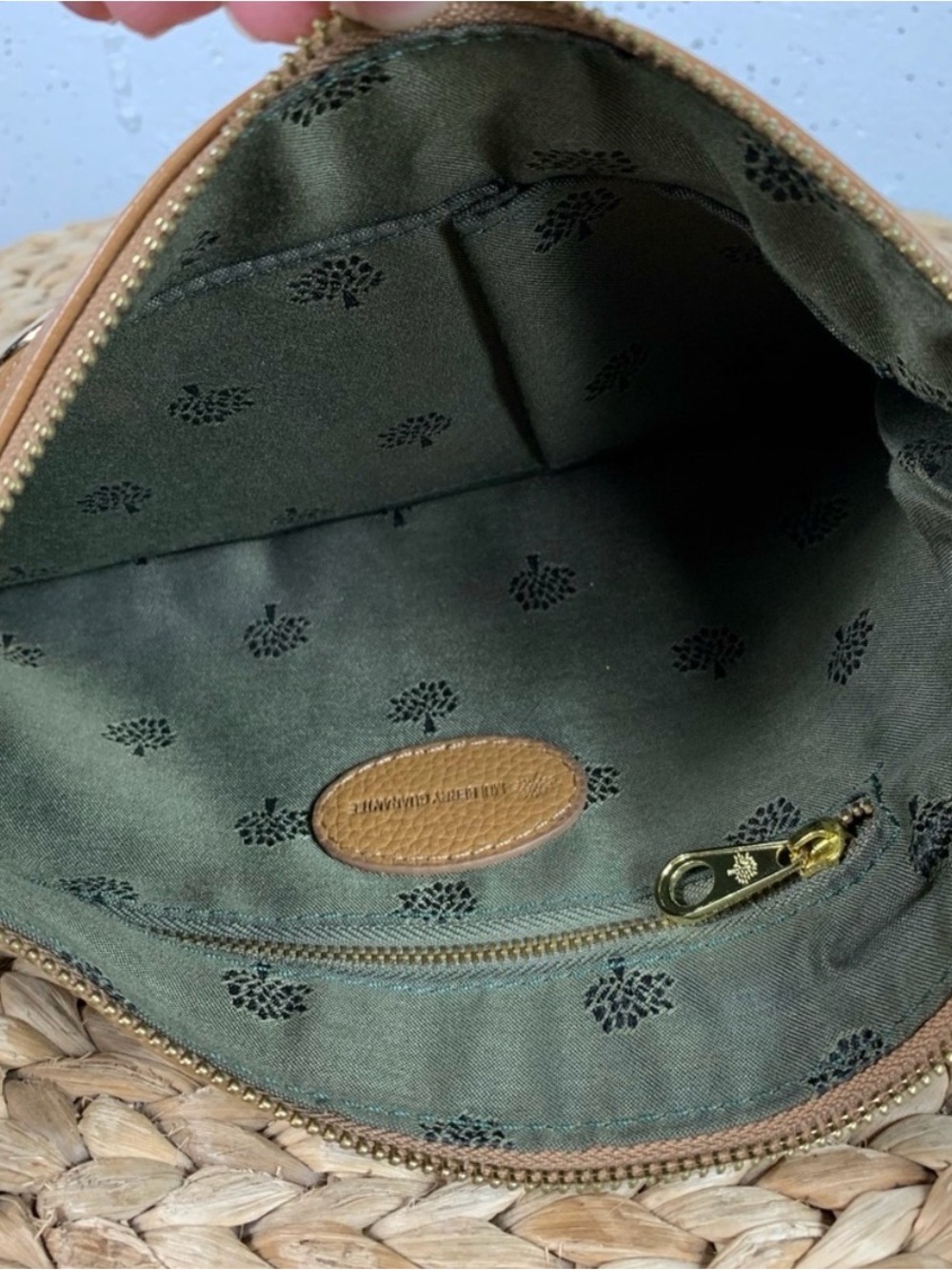 Mulberry cognac and cream cross body purse - Picture 6 of 6
